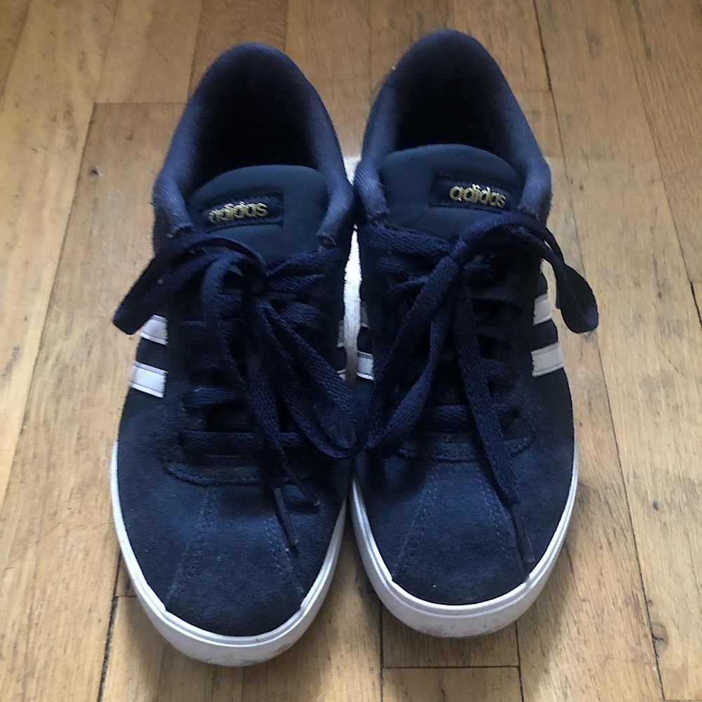 Adidas Gazelle’s, navy suede, barely worn.